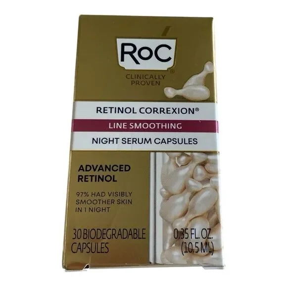 RoC Retinol Correxion Line Smoothing Night Serum Capsules - Picture 2 of 3
